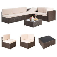 Pamapic 7 Pieces Outdoor Sofa Set – Deals Daddy